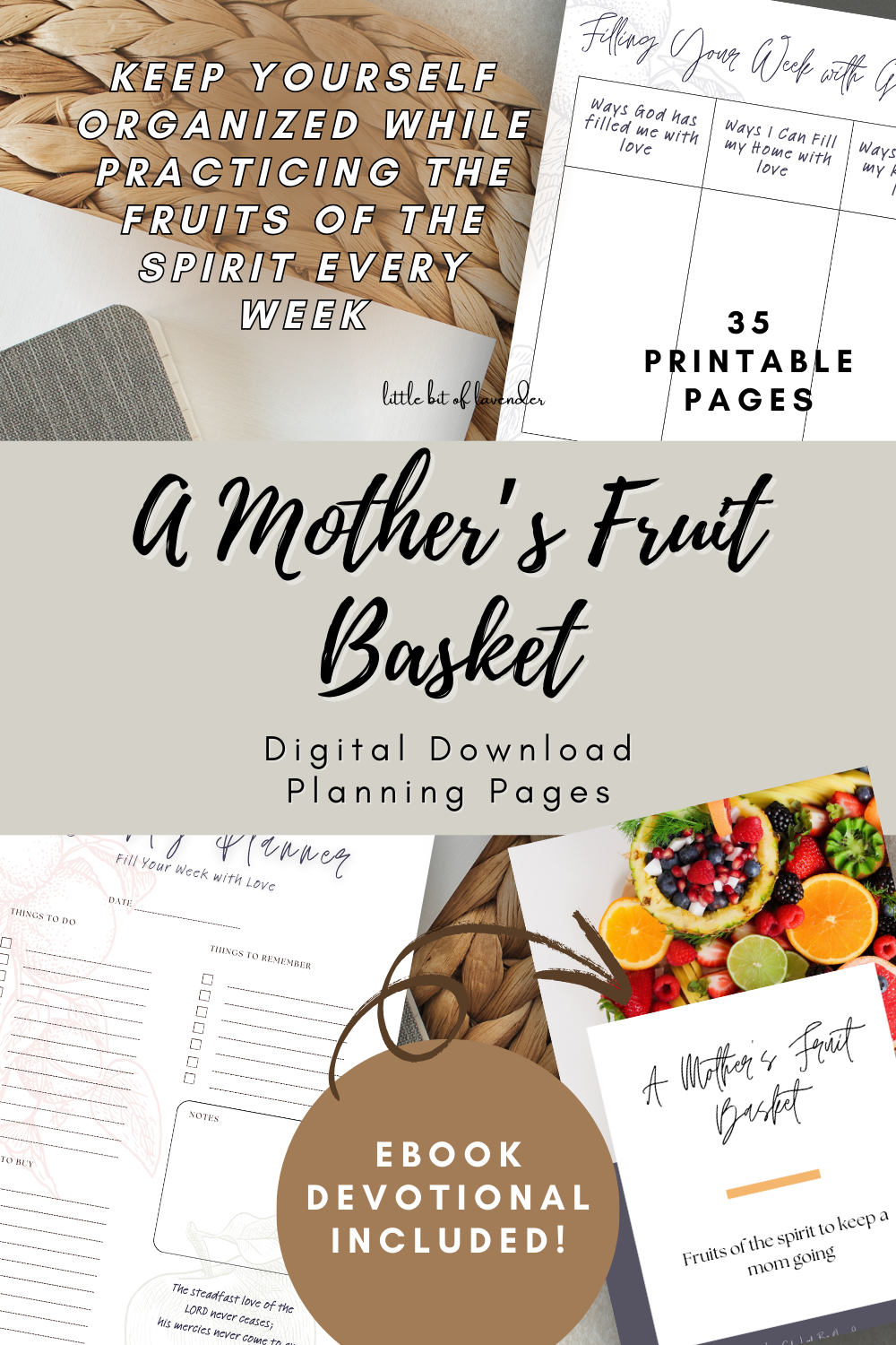 A Mother’s Fruit Basket – Weekly Planning Pages