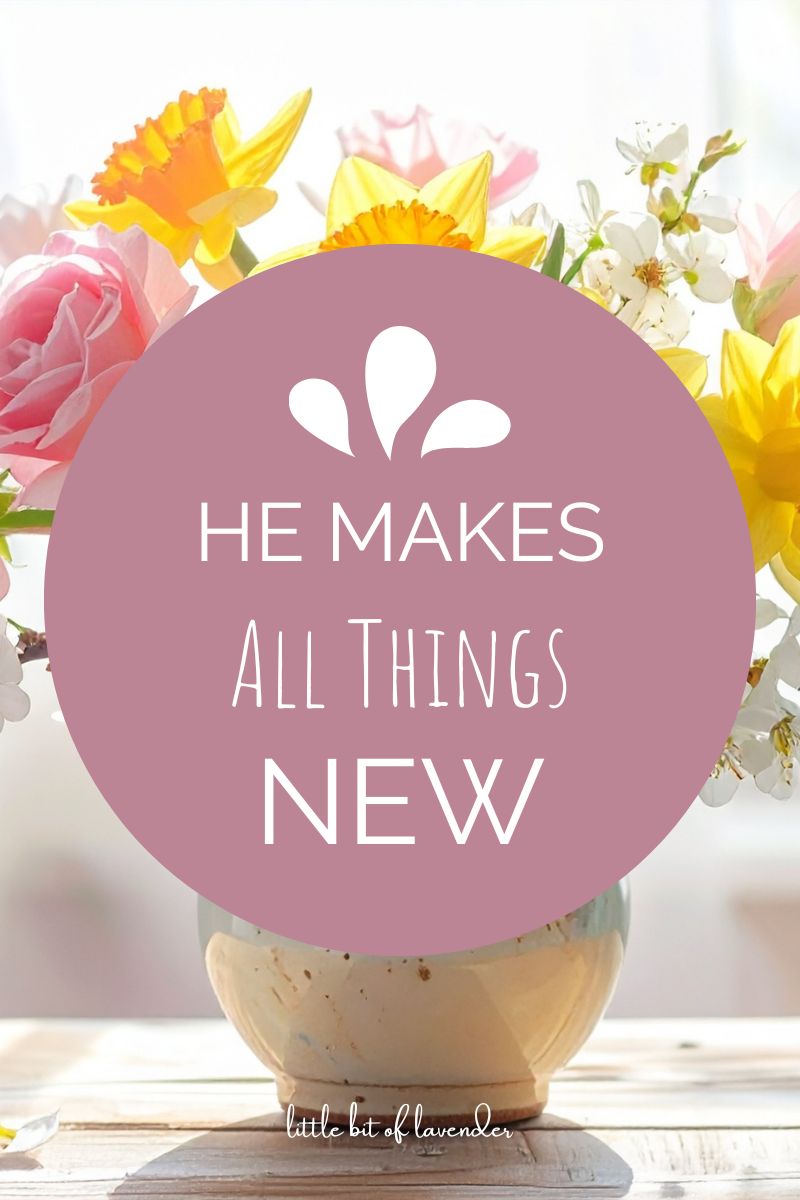 He Makes All Things New – Encouragement for Your Day When Things Feel Messy